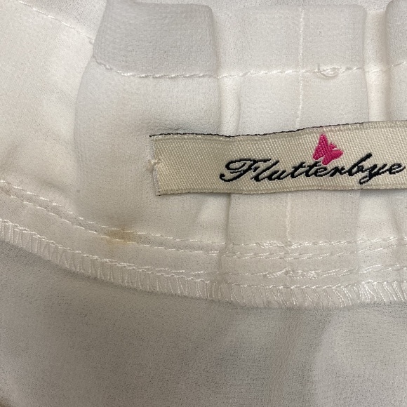NWT Flutterbye sheer blouse sz M - Picture 4 of 8